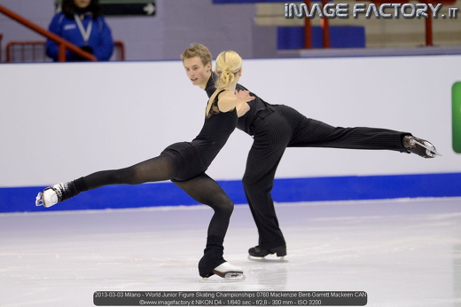 2013-03-03 Milano - World Junior Figure Skating Championships 0760 Mackenzie Bent-Garrett Mackeen CAN